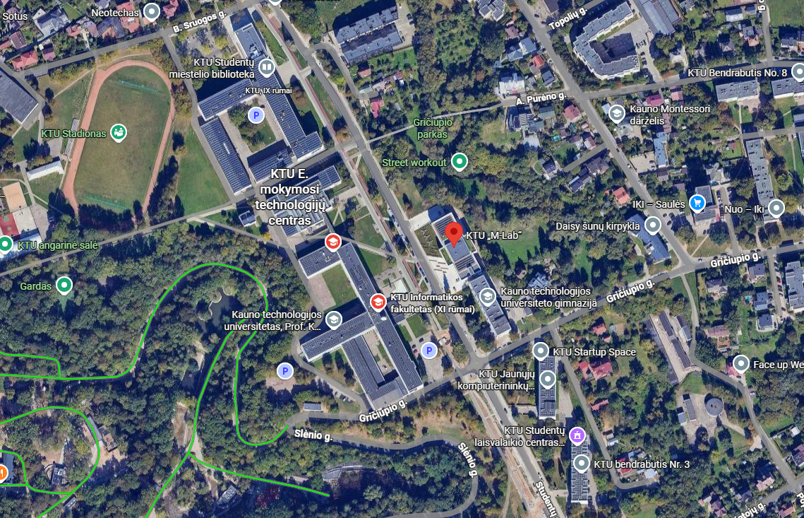 Satellite Map of M-Lab, Kaunas University of Technology