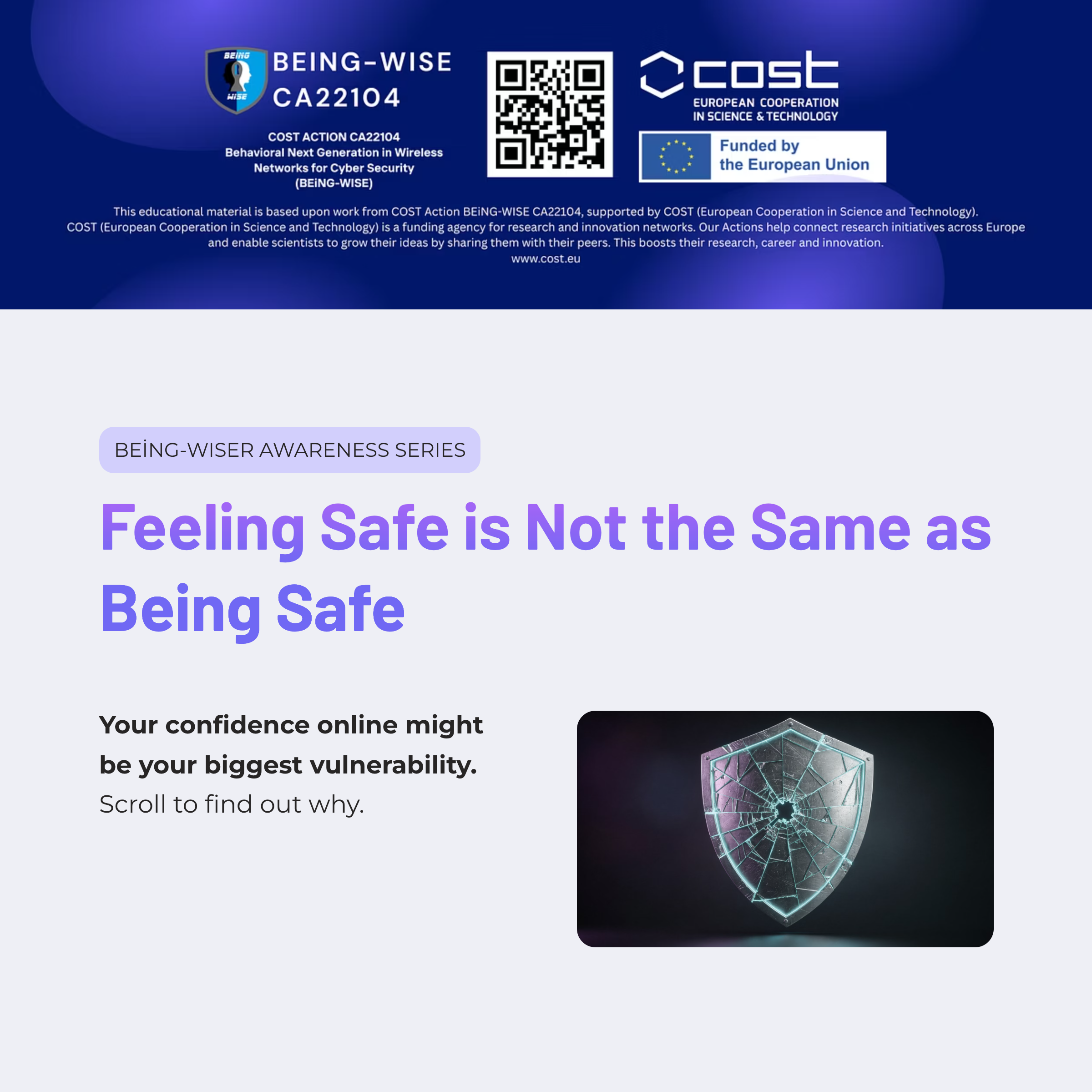 Feeling Safe is Not the Same as Being Safe Cover