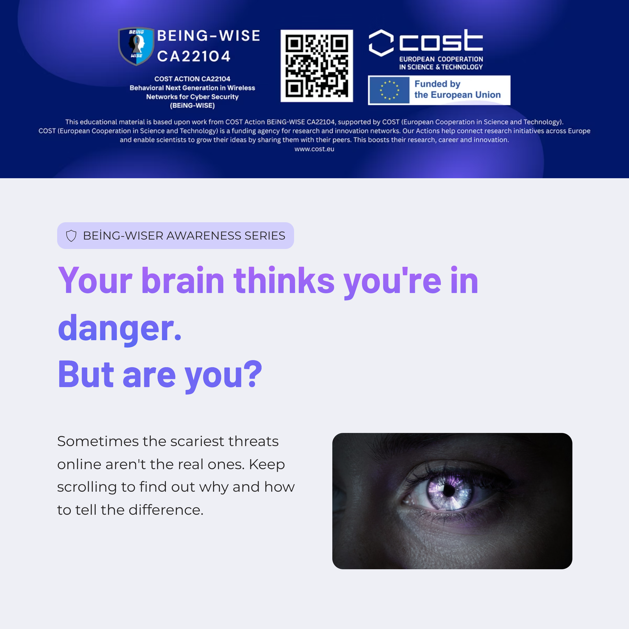 Your brain thinks you're in danger Cover